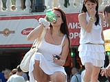 Candid Street Photo Hot Girl Flashes Pussy Under Skirt Candid Street Photo Hot Girl Flashes Pussy Under Skirt