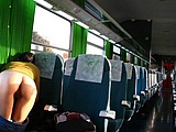 Hot Girl Flashing Pussy in the Train Sexy Nude Pictures