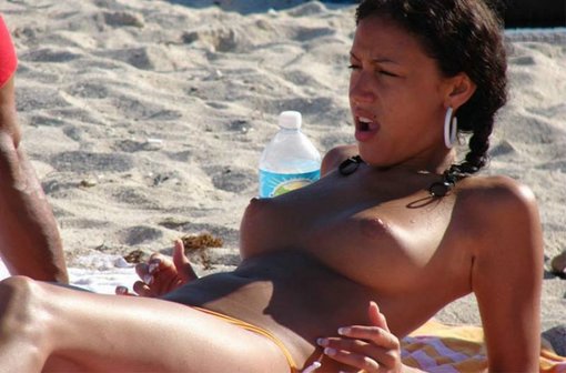 Flashing hot tits at the beach photo hot beach pictures and voyeur photos